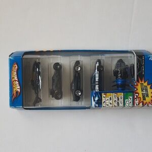 HOT WHEELS GOTHAM CITY 5 PACK BATMAN BEGINS 2007 NEW 5 PACK BONUS POSTER New
